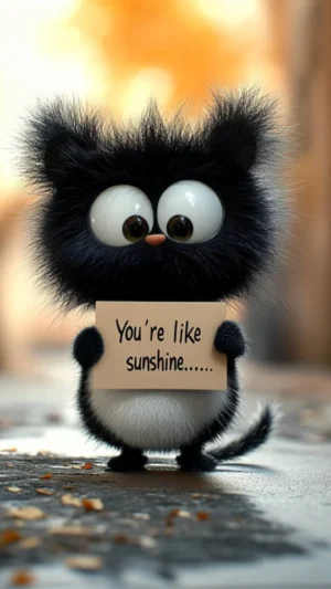 You’re like sunshine on a rainy day