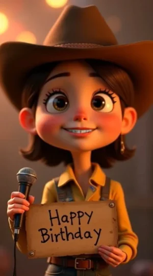 Happy Birthday Cowgirl – Perfect for Horse Lovers !