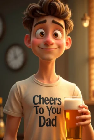 Happy Father's Day Card – Cheers to You, Dad!