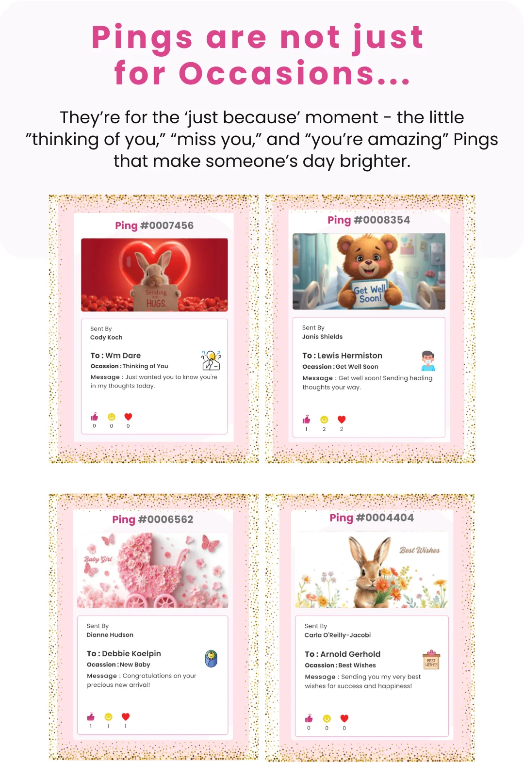 Wall of Kindness Pings MB