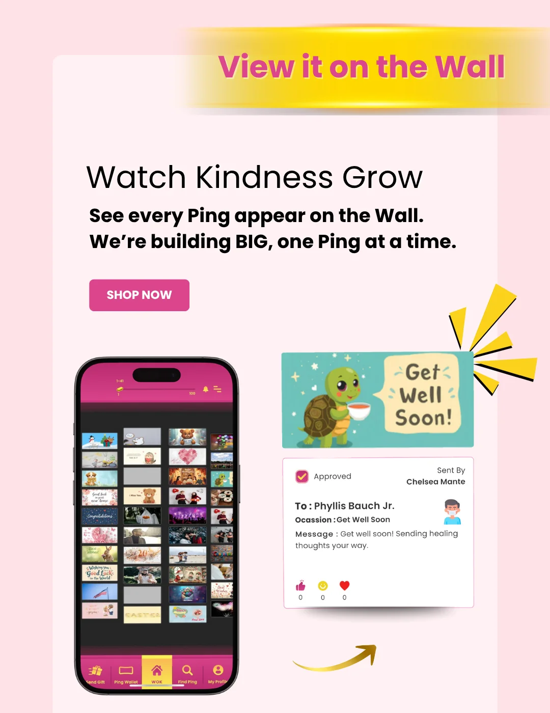 Wall of Kindness View on Wall MB