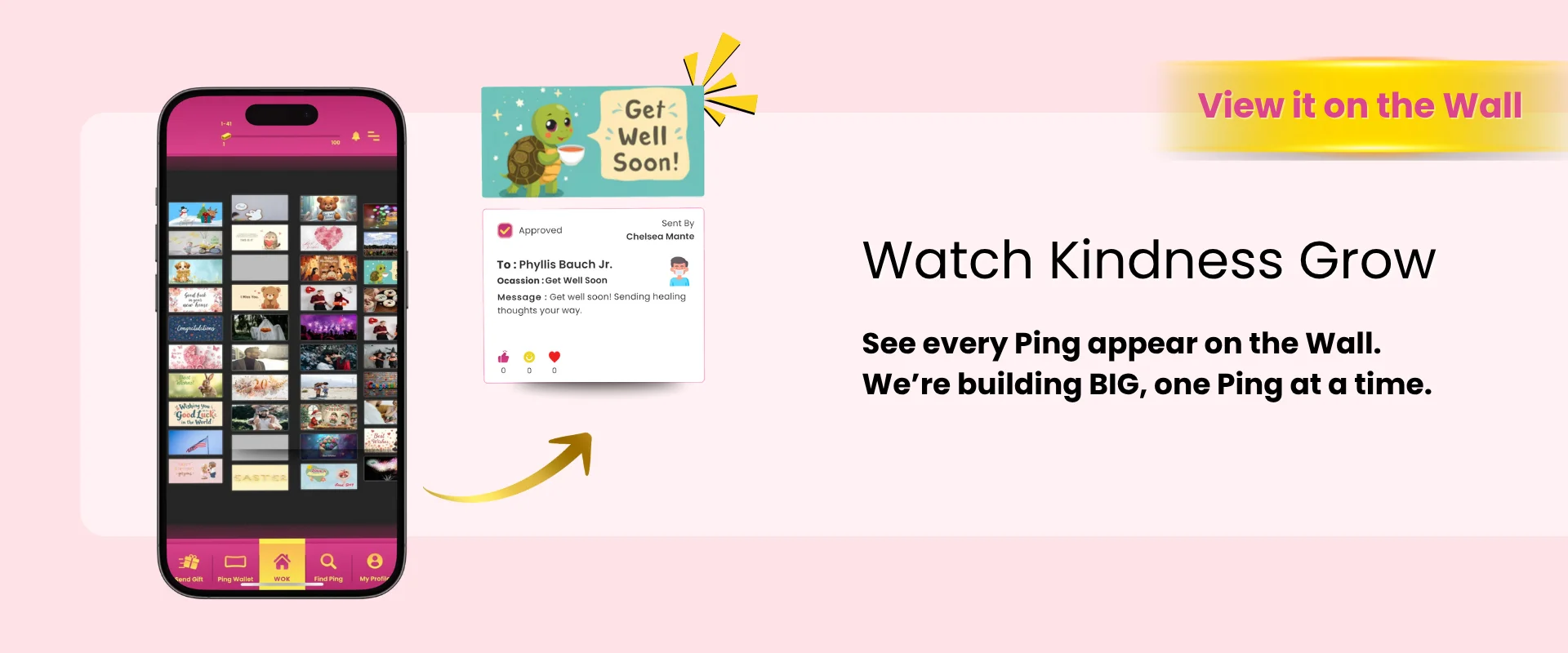 Wall of Kindness View on Wall