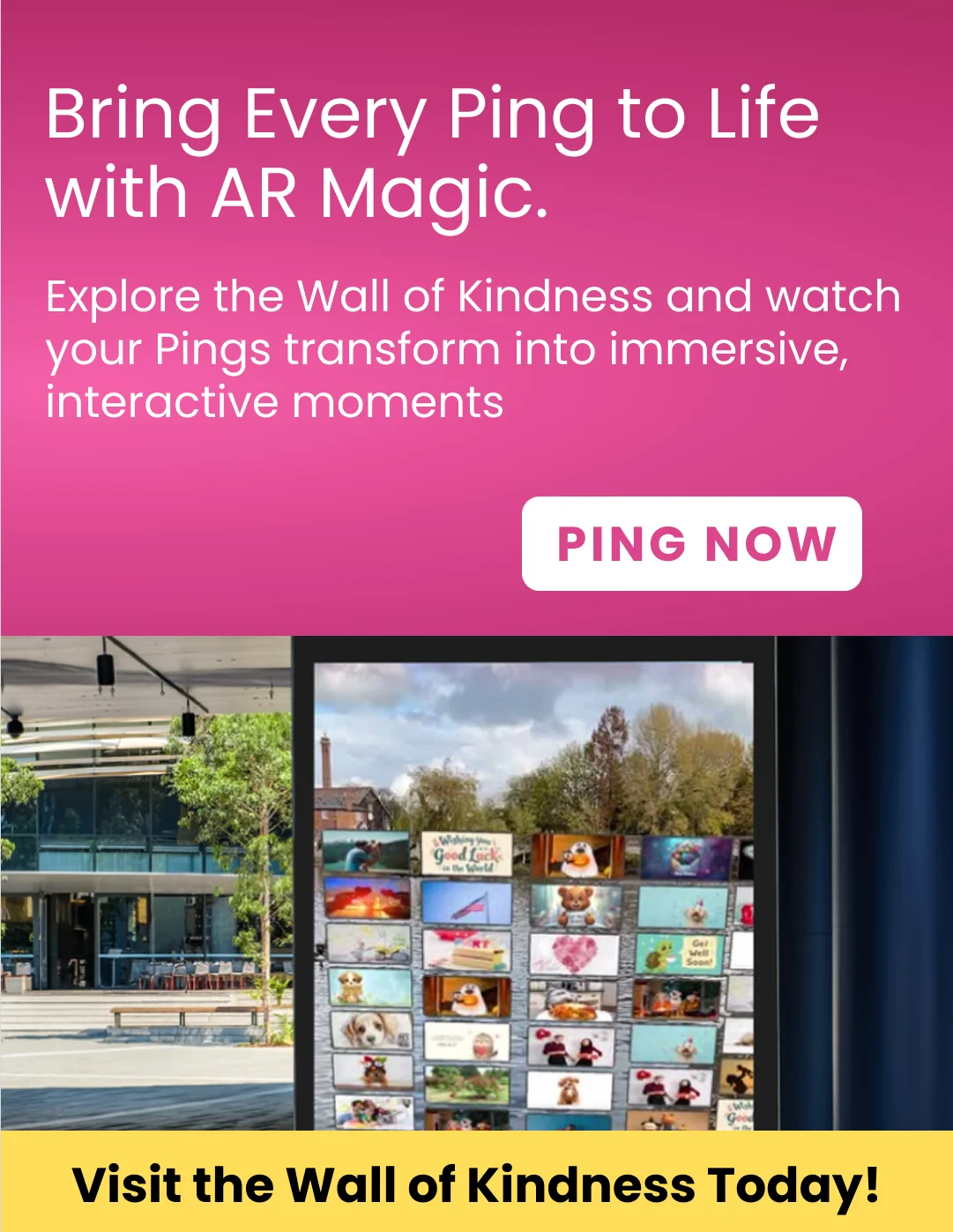 Ping happiness instantly. Save time, money, & the planet!