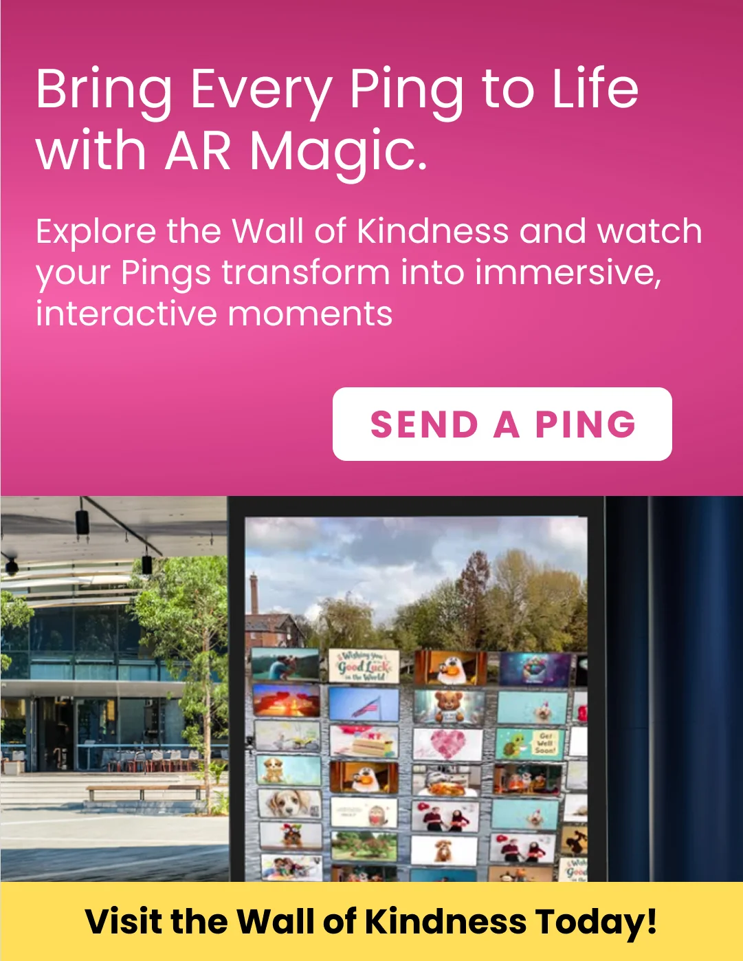 Ping happiness instantly. Save time, money, & the planet!