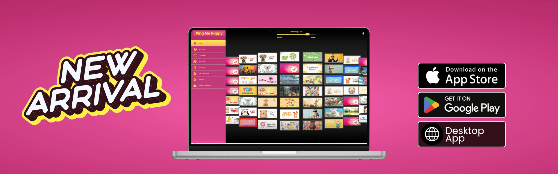 PING ME HAPPY LAUNCH