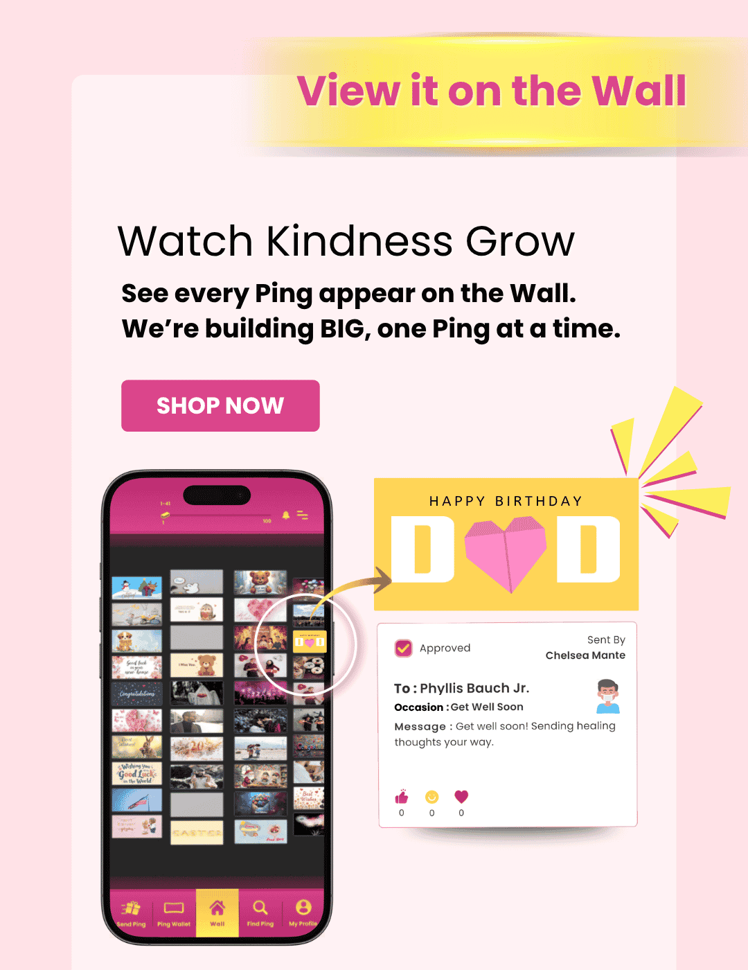 Watch Kindness Grow Pings